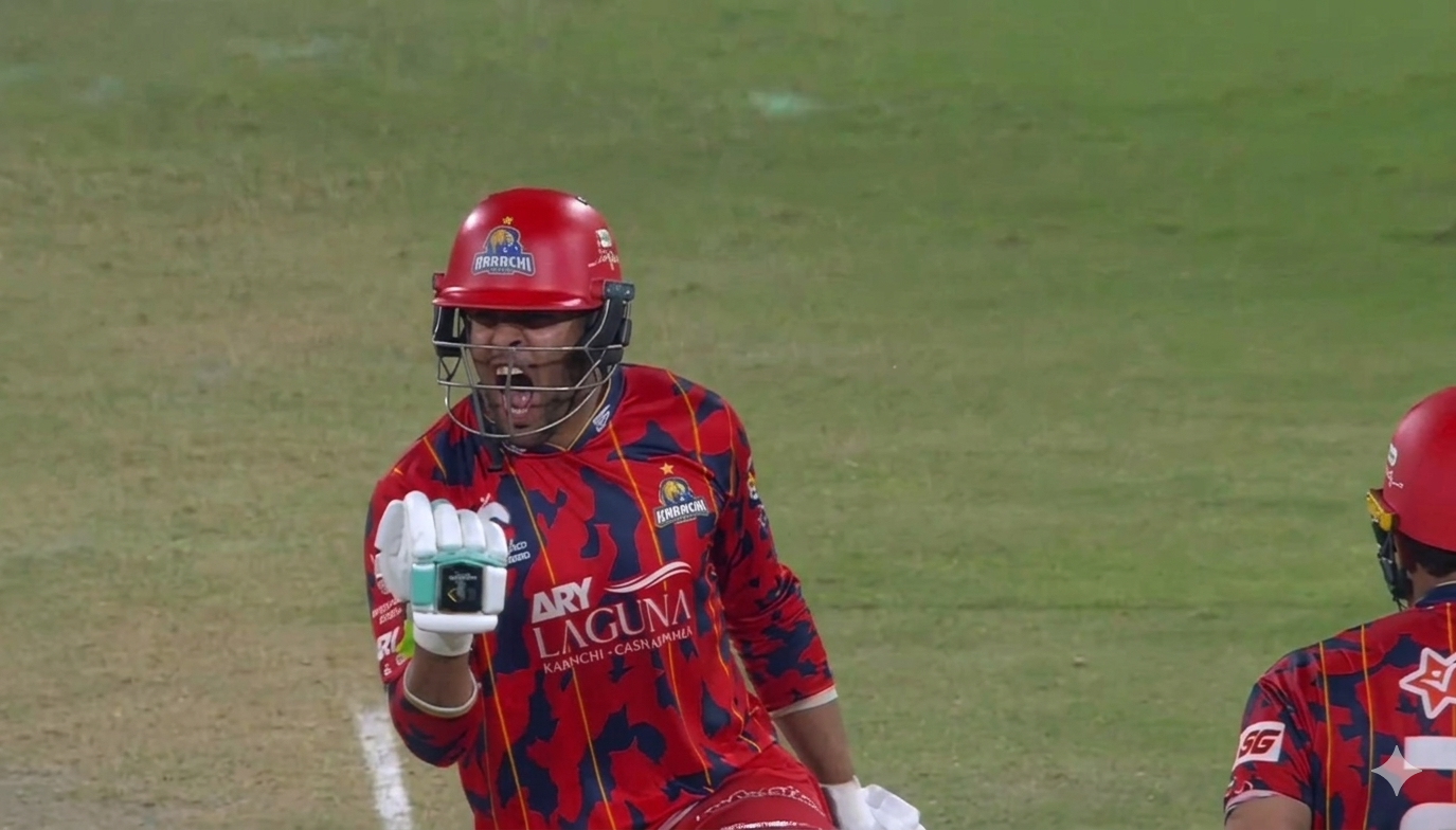 PSL 2026: Abbas Afridi celebrates Karachi Kings' victory (Source: X)