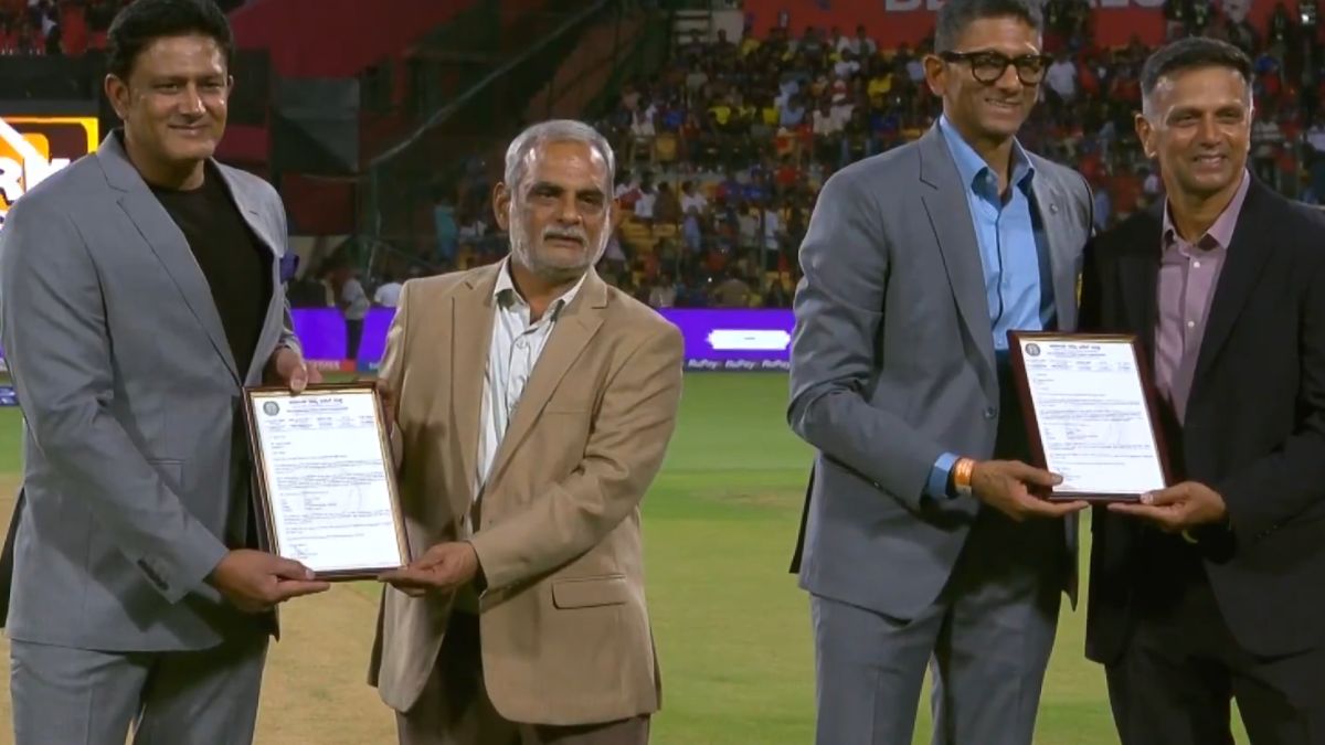 Anil Kumble, Rahul Dravid (Source: X/@IPL)