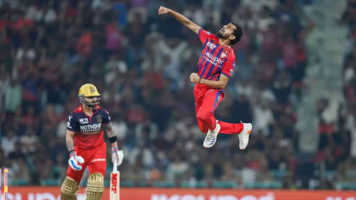 Prince Yadav celebrates Virat Kohli's wicket (Source: IPLT20.com)