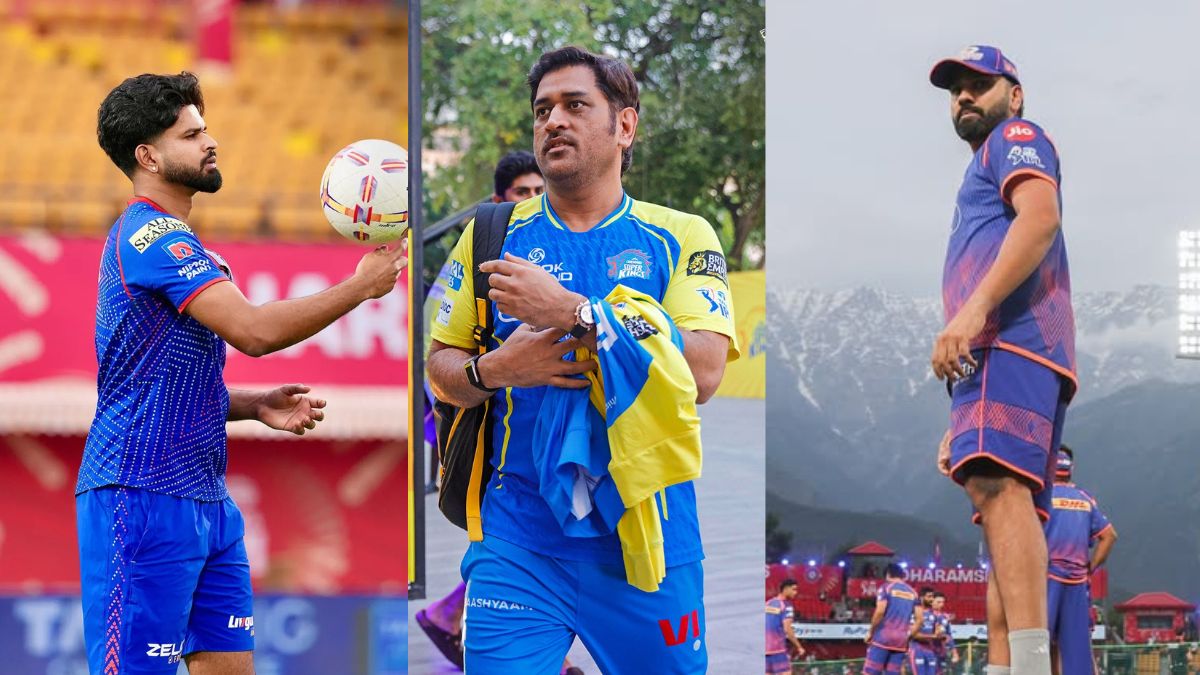 Shreyas Iyer, MS Dhoni and Rohit Sharma