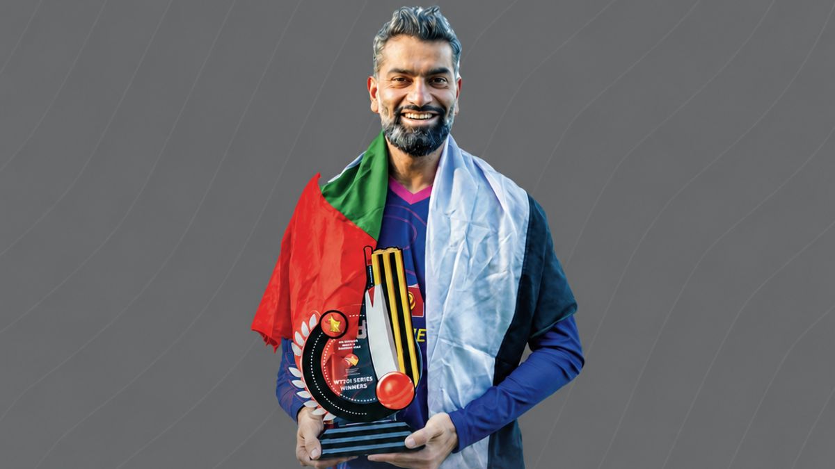 Ahmed Raza (Source: X/@EmiratesCricket)