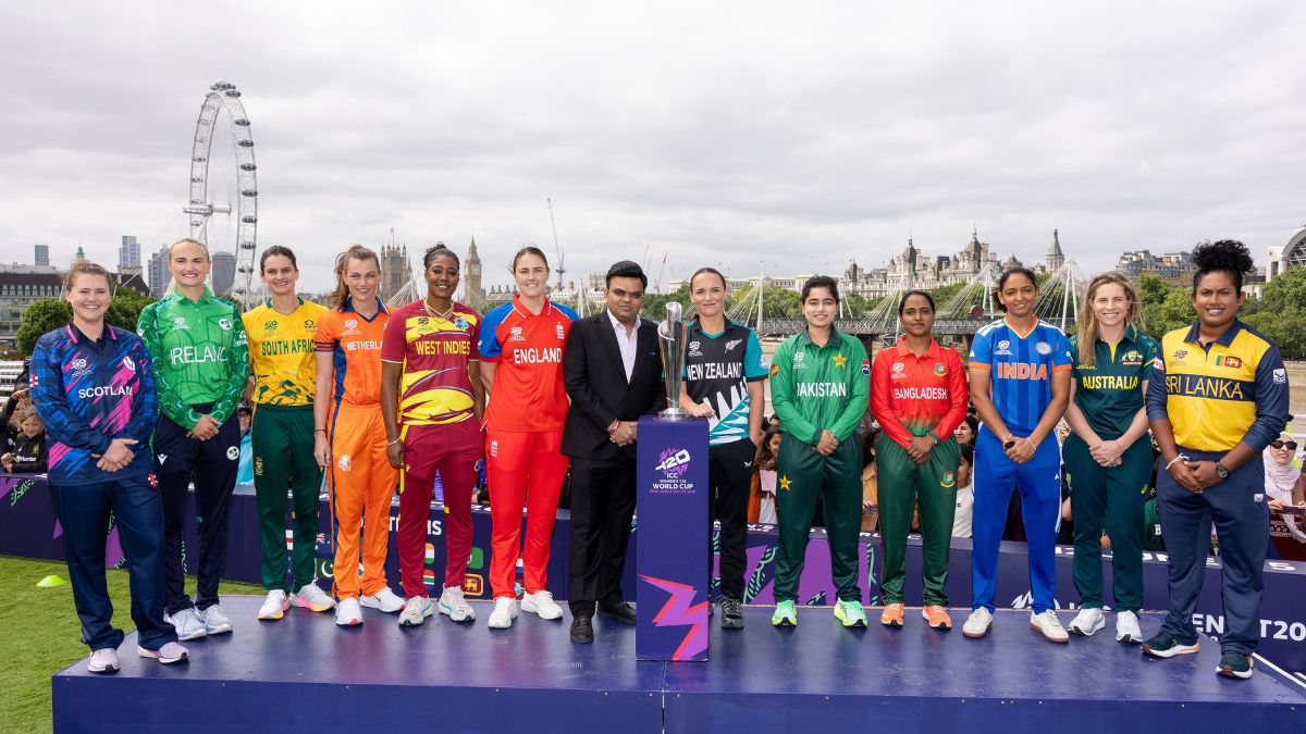 ICC Chairman Jay Shah with 12 captains at ICC Women's T20 World Cup 2026 (Source: ICC)