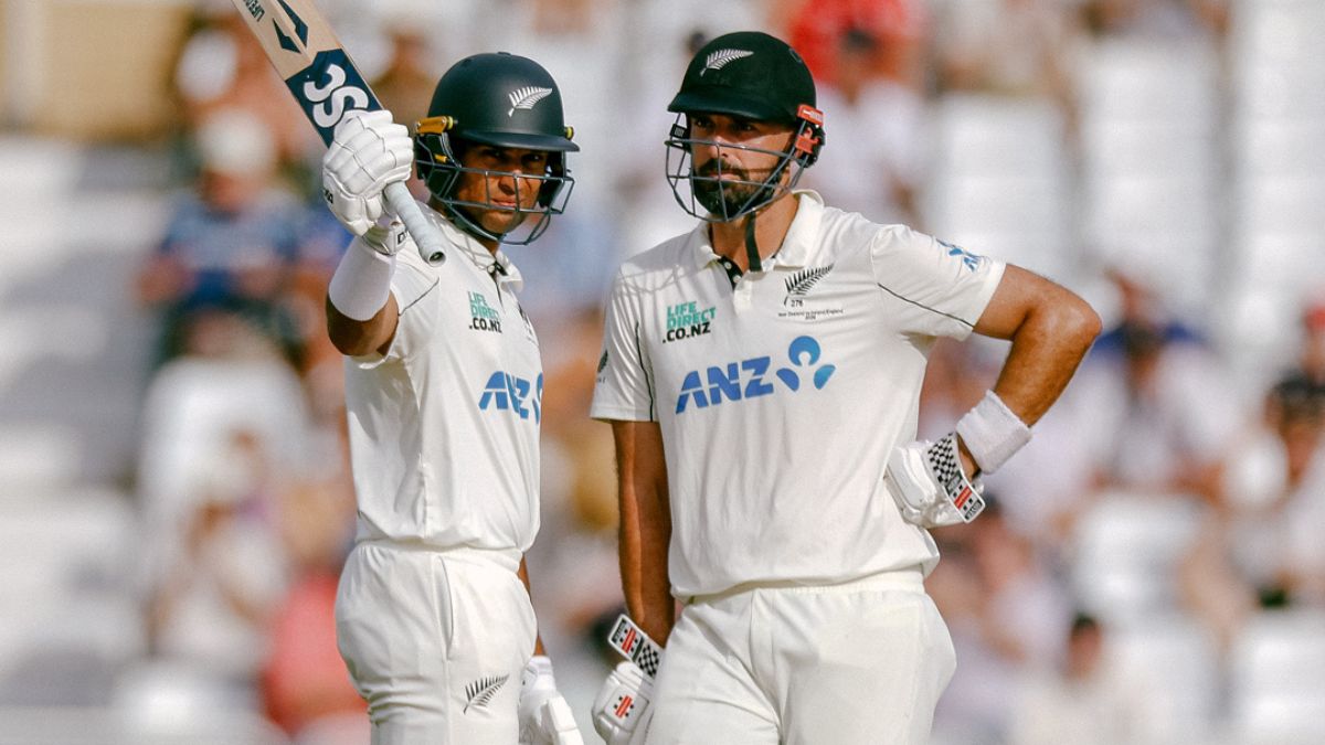 Rachin Ravindra, Daryl Mitchell (Source: X/@BLACKCAPS)