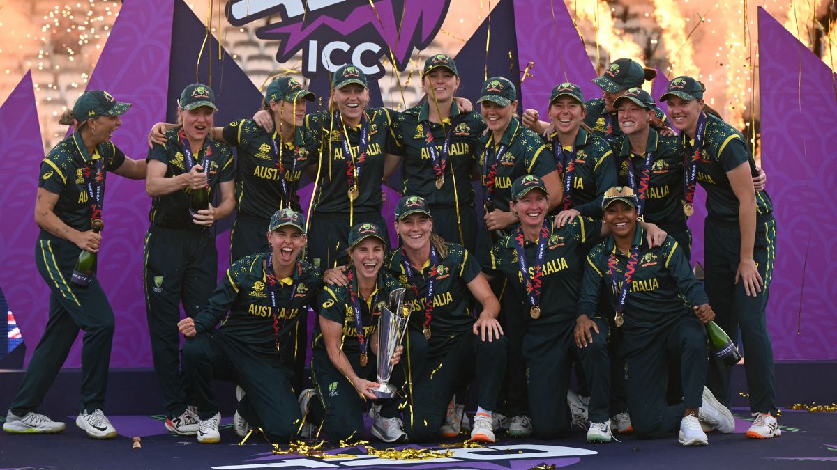 Australia celebrate Women's T20 World Cup 2026 victory (Source: ICC)