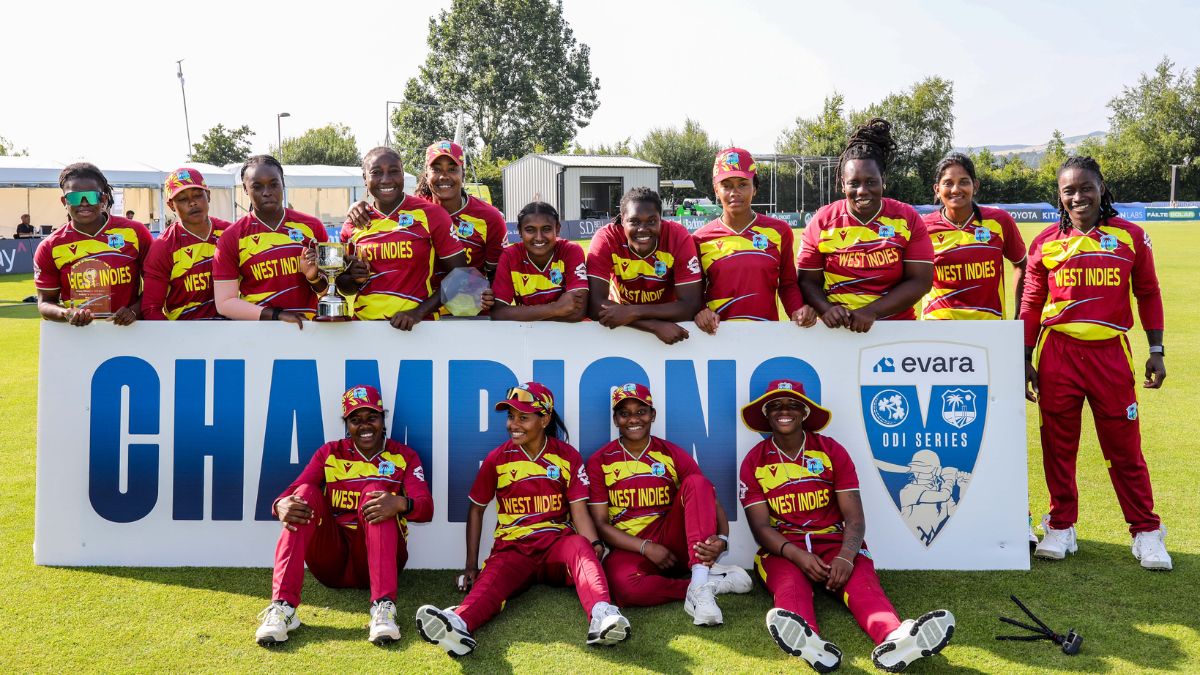West Indies celebrate after their 3-0 sweep over Ireland (Source: CWI)