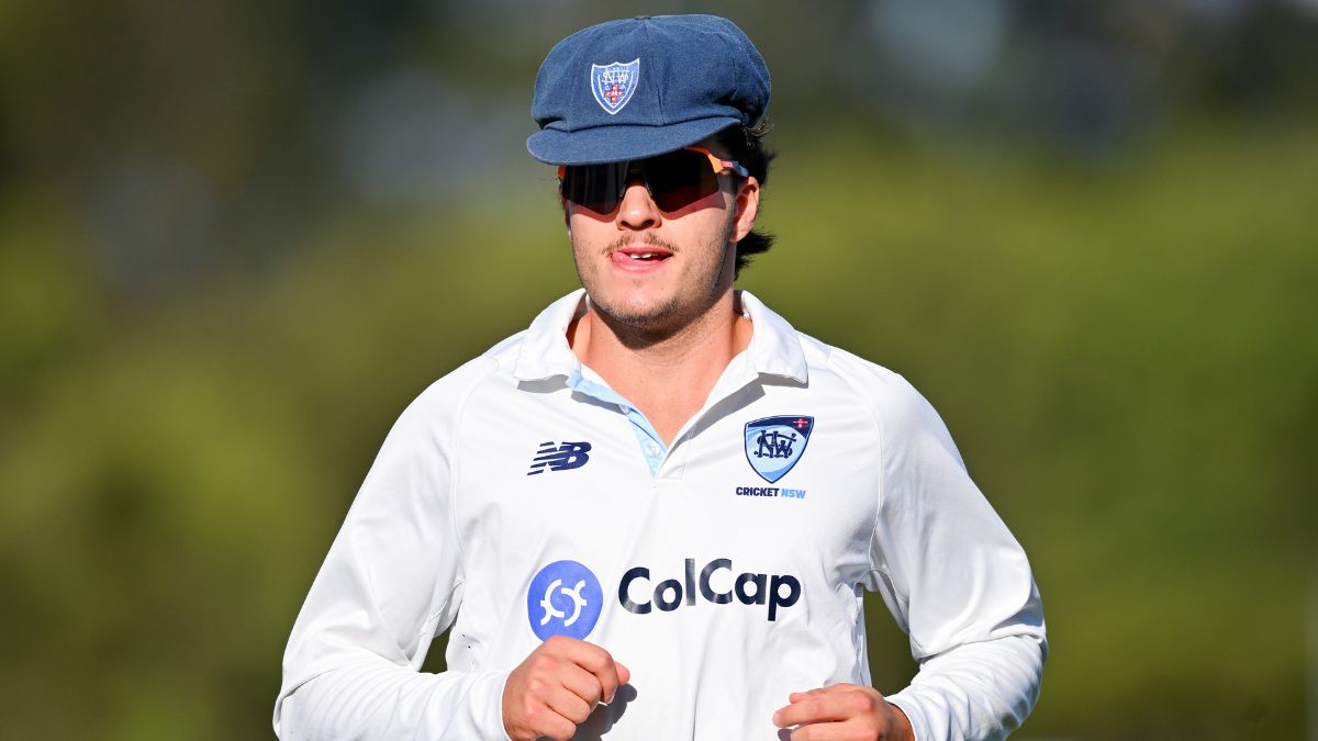 Sam Konstas plays in the Sheffield Shield for New South Wales