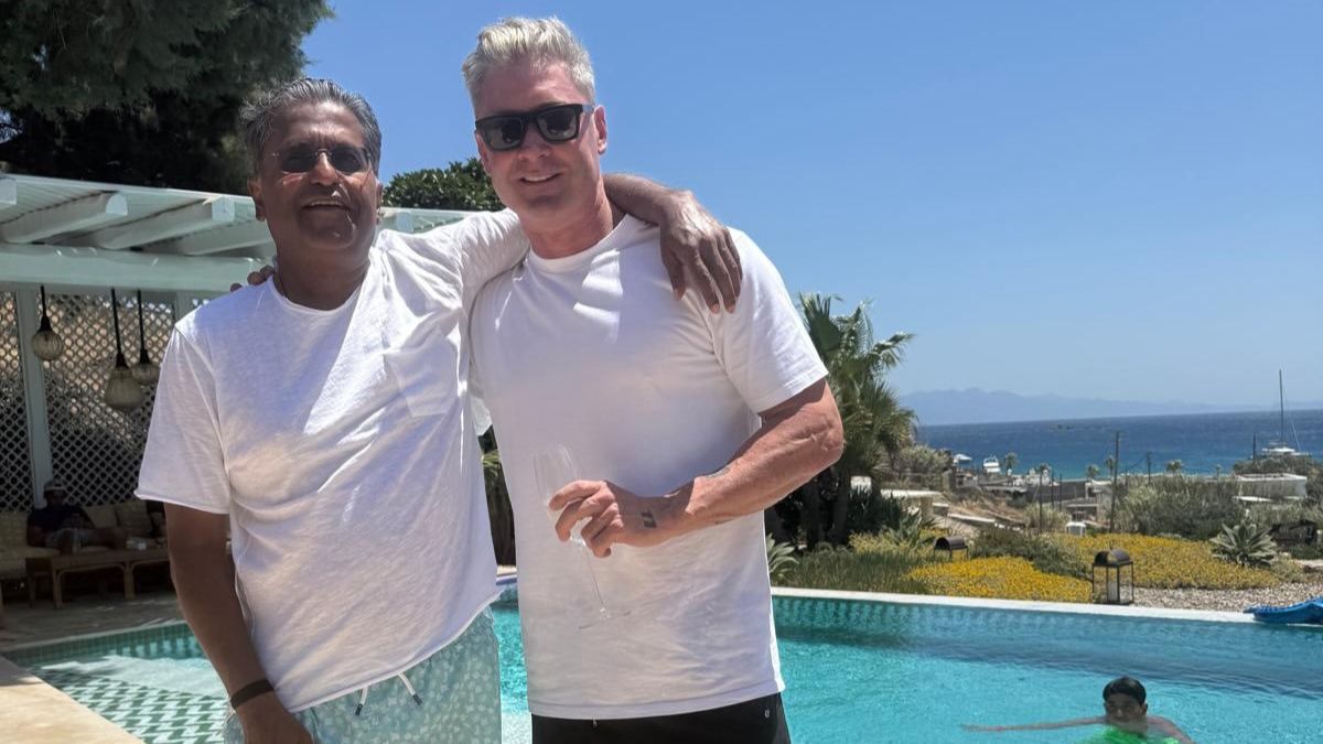 Lalit Modi and Michael Clarke