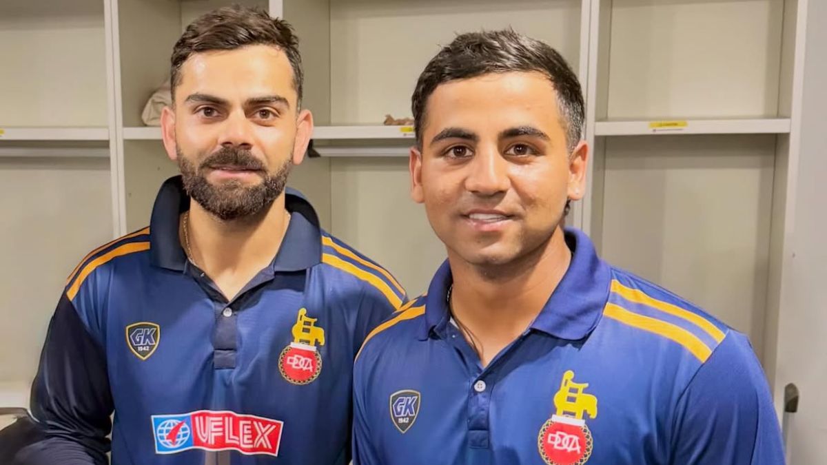 Arpit Rana with Virat Kohli