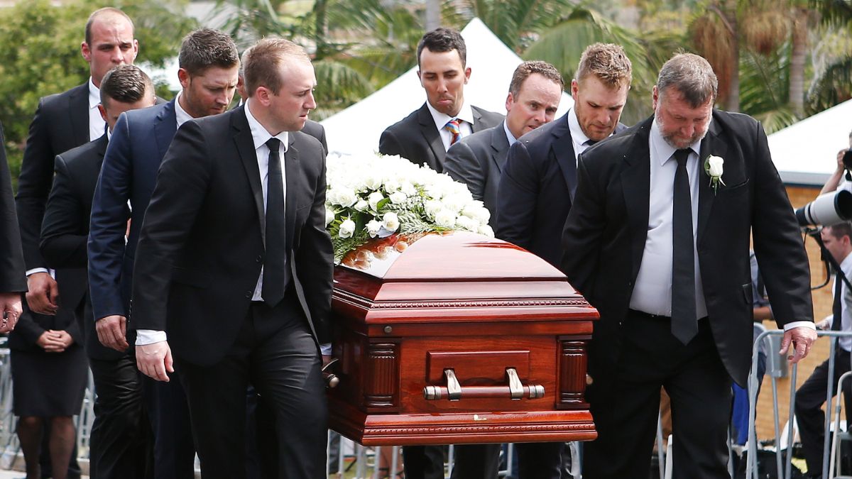 Phillip Hughes' funeral service