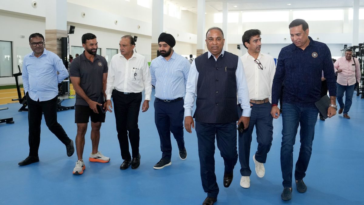 BCCI's top brass at the CoE in Bengaluru for a media interaction
