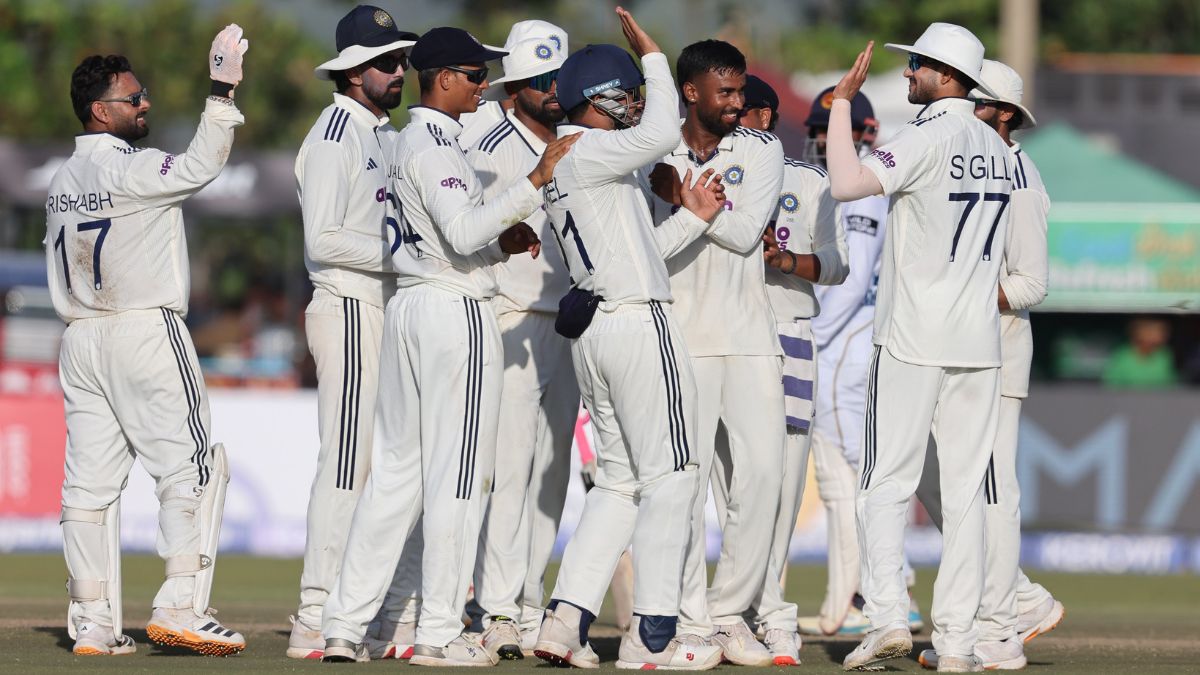 Indian Test Team celebrate together (Source: X/@BCCI)