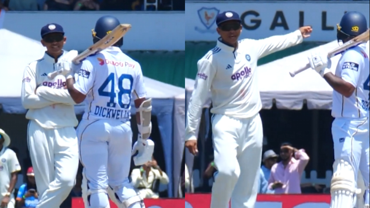 Yashasvi Jaiswal, Niroshan Dickwella (Source: Screengrab, X/@Sonysportsnetwork)
