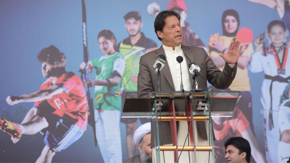 Imran Khan at a public event