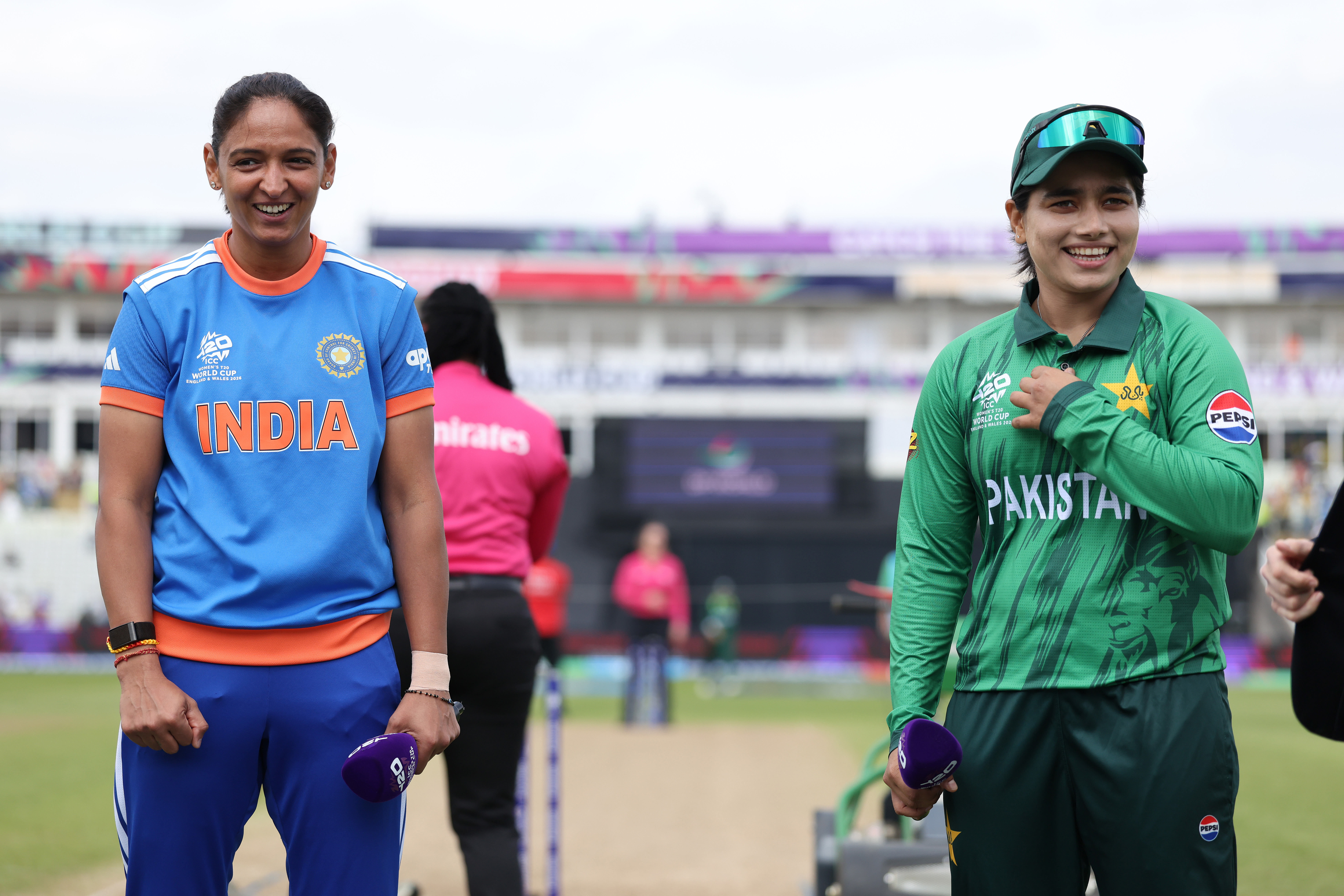 Harmanpreet Kaur and Fatima Sana