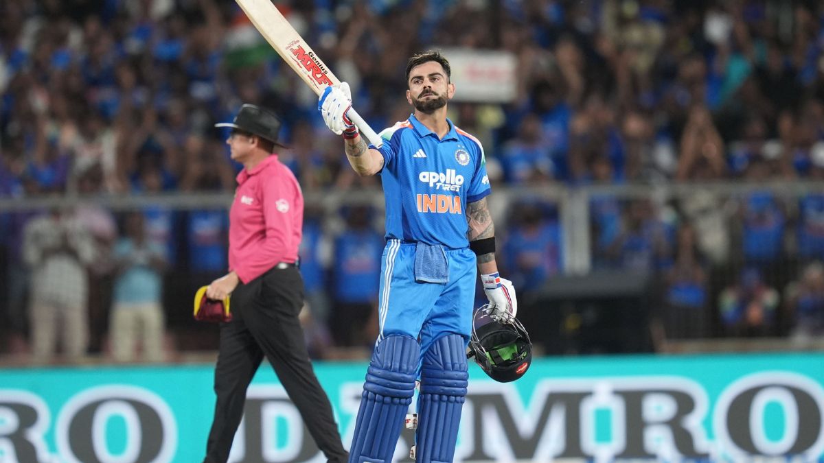 Virat Kohli hit his 55th ODI century vs West Indies(Source: X/@BCCI)