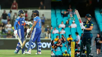 Smriti Mandhana and Shafali Verma alongside Georgia Voll