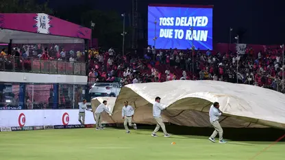 Match delayed by rain