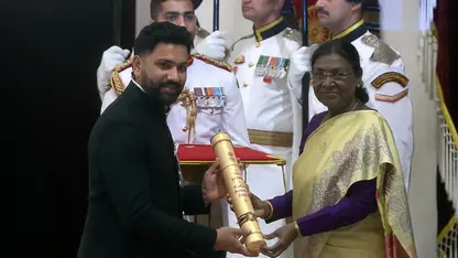 Rohit Sharma, Droupadi Murmu (Source: X/@PIB_India)