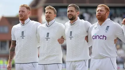 Ben Stokes, Joe Root, Chris Woakes, Jonny Bairstow (Source: Instagram/@root66)