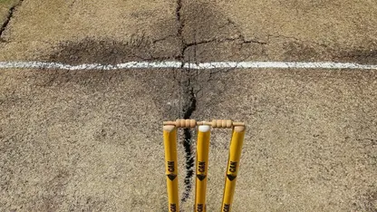 Pitch Cracks (Source: X/@HardCricketpix)