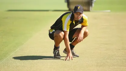 Why is batting easier on flat cricket pitches?