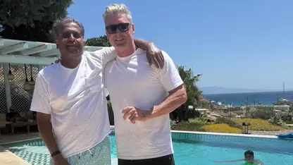 Lalit Modi and Michael Clarke