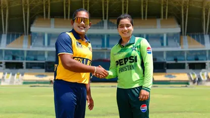 Fatima Sana and Chamari Athapaththu
