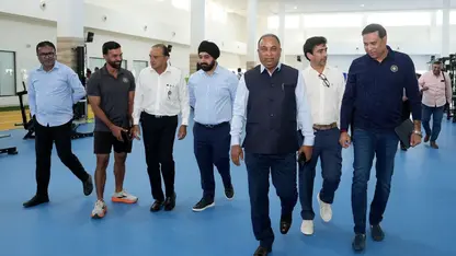 BCCI's top brass at the CoE in Bengaluru for a media interaction