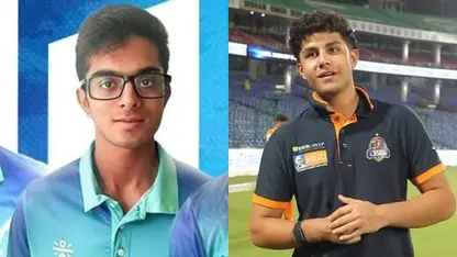 Anvay Dravid, Aravir Sehwag (Source: X/Delhi Premier League)