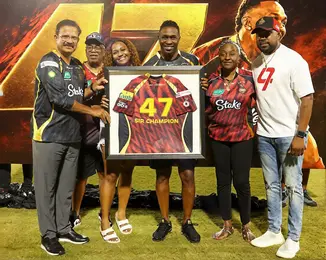 Trinbago Knight Riders retire jersey No. 47 in honour of Dwayne Bravo
