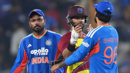 Sanju Samson, Shai Hope, Shreyas Iyer (Source: X/@BCCI)
