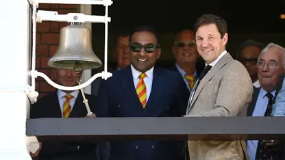 Mahela Jayawardene and Guy Lavender at Lord's